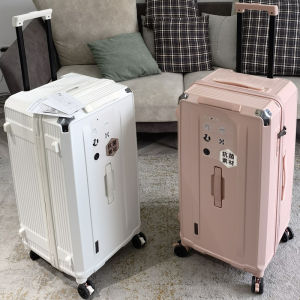 Large Capacity 40-Inch Password-Locked Travel Suitcase with Thickened Pull Rod for Men And Women Fashionable ABS+PC Material
