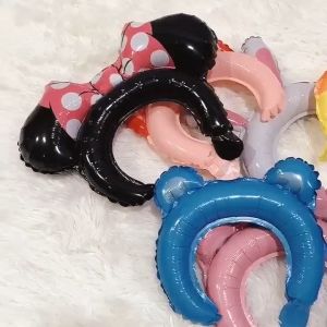 Balon Bando Foil Hewan / Animal head band karakter Kartun / Hiasan Kepala Pesta