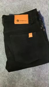 STARLEE JEANS - Celana Jeans Panjang Pria Warna Super Black Model Slimfit Stretch Ukuran Besar Big Size 28-38