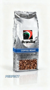Carton Deal - Brasilia Coffee Beans Blue Mountain 500g x 8 Units Roasted Whole Arabica Coffee Beans