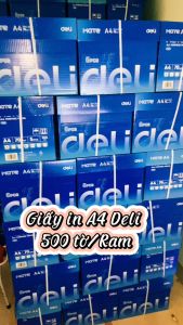Giấy in Deli 7450 A4 1 Ram - giấy in photo chính hãng loại dày