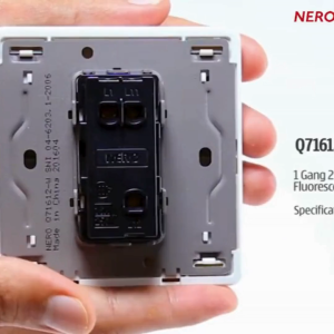 Decora Q71612-W 16AX250V~ 1 Gang 2 Way Switch With Fluorescent Locator - White