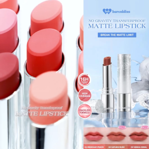 BNB barenbliss No Gravity Transferproof Matte Lipstick | Lipstick Transferproof dengan Serum Alami Warna Matte Sempurna Tahan 16 Jam