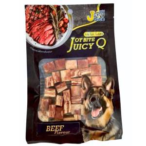 Joy Bite Juicy Q ขนมสุนัขเกรดพรีเมียม 85g รสเนื้อ/รสแซลมอน | ขนมสุนัขเพื่อสุขภาพ ทำจากวัตถุดิบคุณภาพสูง