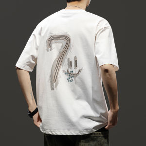 Spring Summer New Casual Short Sleeve T-Shirt Mens Trendy American High Street Sport Loose round Neck Half Sleeve Inner Wear