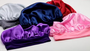 O-New Hair Sleeping Cap Silk Night Sleep Satin Lined Bonnet Sleep Hat Women Hair Cap