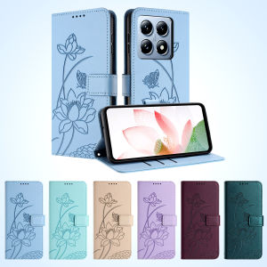 เคสโทรศัพท์หนังลายดอกไม้ 3 มิติ พร้อมขาตั้ง สำหรับ Xiaomi 15 15T 14T 13T Poco F7 F6 X7 X6 X5 M6 M7 Pro 5G ป้องกันแบบพลิก