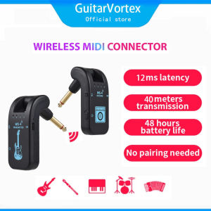 2.4G Wireless Guitar System Guitar Transmitter Receiver Set for Electric Guitar Bass 48K/16bit