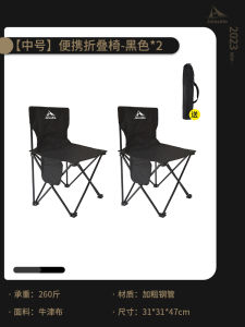 Portable Outdoor Folding Chair Camping Table Set Fishing Stool Backrest Art Sketching Iron Material Lightweight Compact Size