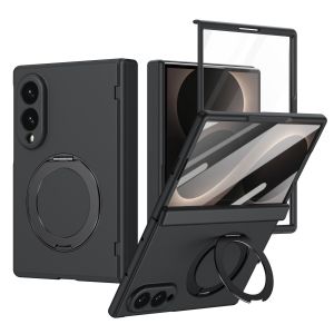 Ốp Điện Thoại Da Từ Tính Cho Samsung Galaxy Z Fold 8/7/6/5/5G Với Khả Năng Xoay 360 Độ ° Bảo Vệ Bản Lề Chân Đế Xoay Tương Thích Với Magsafe