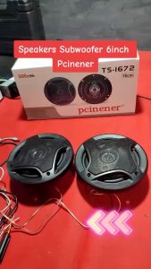 COD Cepat 2 PCS Pcinener Speaker Subwoofer Mobil 6 Inch HiFi 500 W / 2 Way 1 Set Speaker Pintu Mobil Kanan Kiri Suara Jernih - TS-1672