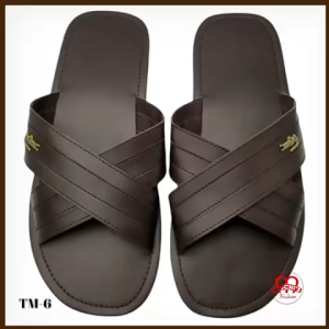 Marikina TM-06 Mens slippers Handmade and Double-Padded casual wear flipflops (Double-Stitched Edges)
