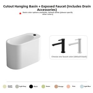 PUAOLE | Wall-Mounted Integrated Compact Washbasin