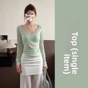 Homecore | Elegant Slim Design Aesthetic Niche Thin Voile Bodycon Dress