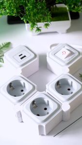 VIVAN Saklar 3 Lubang + 1 Usb A & 1 Usb Type C Safety Socket 1.8M VPS-H008A PRO