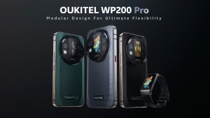 Oukitel WP200 Pro 5G Modular RuggedPhone Detachable Earphone-SmartWatch 72GB+1TB MTK8200 Smartphone 108MP camera