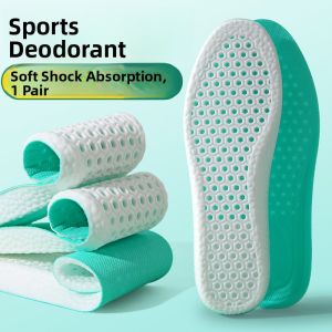 LINGMIAO | Deodorizing Shock-Absorbing Sweat-Absorbing Anti-Odor Breathable Soft Insoles for Mens Sports Shoes