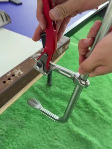 NiuXiang(NewShark) | Quick Release Ratchet Guide Rail Clamp Carpenter F Clamp Heavy Duty Track Clamp with Anti-Slip Pad for MFT Table & Guide Rail