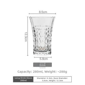 French Imported Crystal Glass Retro High Footed Wine Glass Gift Box