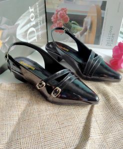 Marissa-Sepatu Wanita Heels  /Sepatu Premium/Sandal Hak Tahu 3 Cm Tali Gesper 3 Terbaru Kekinian/ Sandal Wanita Hitam Shoes