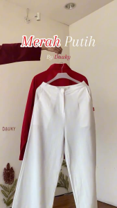 Dauky Outer Poplin Atasan wanita dewasa jaket bahan katun zipper aktif busui friendly