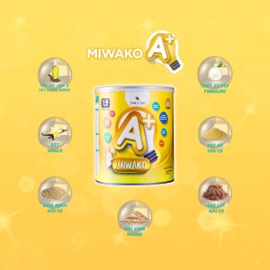 Sữa Miwako A+ Vị Vani Hộp 700G Nhập Khẩu Chính Hãng Malaysia Đầy Đủ Dưỡng Chất Cho Trẻ 1-6 tuổi (2 lon x 700g) - Miwako Official Store
