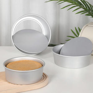 4/6/8 Inch Birthday Cake Mold Shaped Aluminum Alloy Anode Live Bottom Cake Mold Baking Tray Mold Bakeware Cake Tools