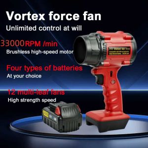 F017 F018 F019 Air Blower High-Speed Turbo Jet Blower Violent Fan for Makita/Milwaukee/Dewalt 21V Lithium Battery Dropshipping