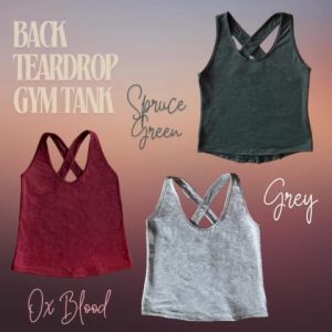 Pink Salmon Clothing ACID Back-Teardrop Gym Tank  (ONLY) Activewear