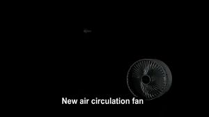 Foldable Fan with USB rechargeable 3-speed Adjustment Portable Storage Mute Electric Fan