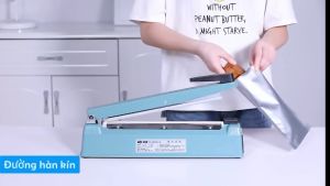 Máy hàn miệng túi nilon túi zip PFS200 PFS300 Màn hình Led 9 cấp độ nhiệt Biến áp điện tử lõi đồng