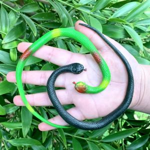 Soft Rubber Realistic Snake Toy for Kindergarten Children Colorful Mini Cute Scary Elastic Fake Snake Animal Model Simulation