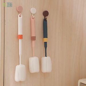 ZENi Sponge Cleaning Brush | Glass Bottle Cleaning Sponge With Adjustable Handle
