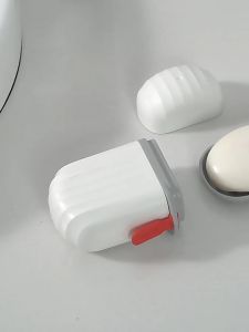 Portable Travel Soap Case Box with Drainer Bathroom for Traveling Outdoor Hiking Kit Organizer Outdoor Bathroom Organizer Dish Plastic Container Soap Dish Soap Box Soap Box Holder Travel Soap Case Box with Cover Portable Anti Overflow Soap Dish