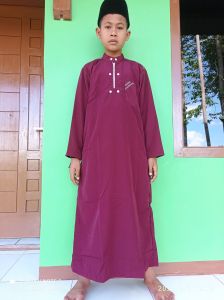 Samdani gamis anak laki-laki usia 2-14 thn model garis plat