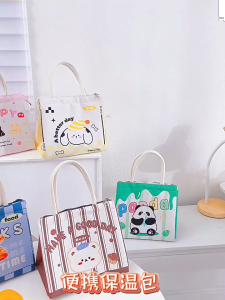 PGM1482 Tas Bekal Makan Aluminium Foil Tebal Lunch Cooler Bag Tahan Panas Dan Dingin