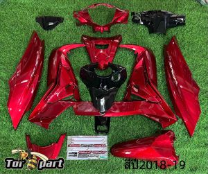 ชุดสี Wave125i led สีแดง-ดำ ใส่ได้ตั่งแต่ปี2018-2021 ชิ้นงานเกรดArm ได้13ชิ้นตามภาพ สนใจทักแชดสอบถามก่อนได้ค่ะ