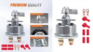 Cầu Dao Ngắt Nguồn Pin Dòng Cao 12V-48V 250A Với Bảng Điều Khiển Cho Ô Tô Xe RV Tàu Thuyền - Chất Liệu Đồng