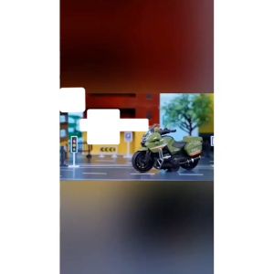 Mainan Die Cast Motor Tarik Polisi Pemadam Anak Laki-laki Warna Warni