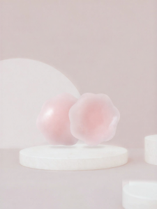 Invisible Lightweight Silicone Breast Petals for Small Bust Pink