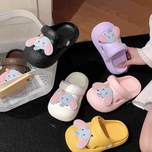 XIXITIAO Casual Two-Way Boys and Girls Beach Sandals Summer Online Influencer Cute Birthday Hat Baby Elephant Children Outdoor Hole Shoes