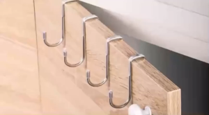 COZII ตะขอสแตนเลสคู่ที่สร้างสรรค์ตู้ประตูด้านหลังชนิดแขวน/ห้องน้ำห้องครัวเสื้อกระเป๋าหมวกผ้าขนหนูที่ใส่กุญแจ