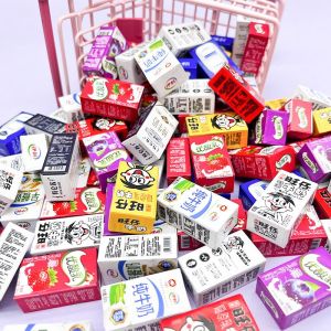 Mini Supermarket Scene Shooting Nie Props Children Play House Toy Miniature Candy Toy Artificial Milk Snack Model