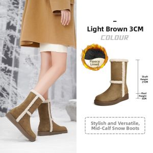 Josiny | Warm Fleece Thick Sole Snow Boots for Women