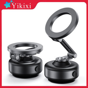 360° Magnetic Phone Mount with Vacuum Suction - Adjustable Car/Gym/Mirror Holder for IPhone/Samsung Secure Hands-Free Mounting"