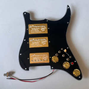 Hhhh Pick Guard Stratocaster กีต้าร์ Gibson Humbucker Alnico 5 Pickups สวิตช์แยกขดลวดสำหรับ Fender ชิ้นส่วนกีต้าร์ไฟฟ้า