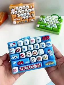 Keycap Clicker Key Cap Keychain Keyboard Key Caps Stress Releasing Charm Keychain Gifts 26-keycap Giant Keycap Gifts