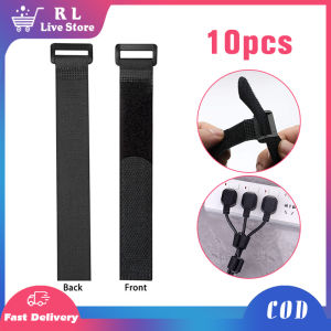 10PCS Fasten Cable Straps Adjustable Nylon Buckle 30/40mm Self Adhesive Fastener Loop Cord Ties For Bike Boat Multi-Purpose