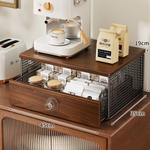 QINQI | Storage Organizer for Coffee Machine and Cups