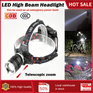 LED strong P70 headlamp Type-C charging long range high-power three-lithium electric emergency charging treasure outdoor lighting